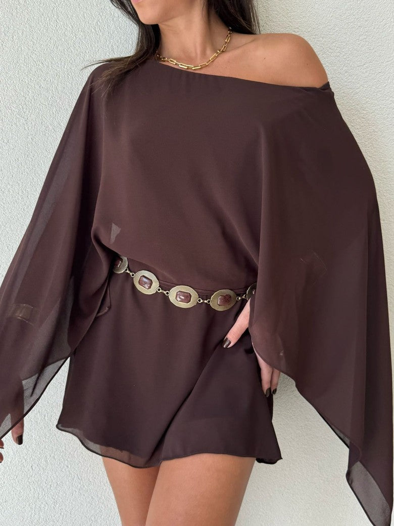 Macaquinho Melissa em Chiffon  - *Últimas Unidades em Oferta*